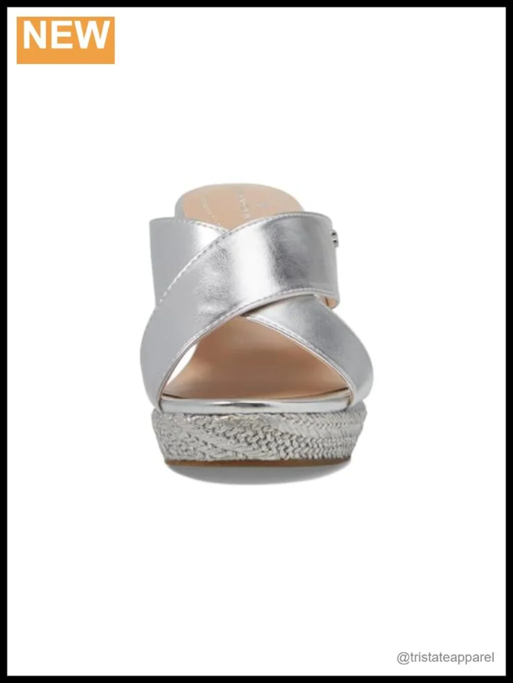 Bandolino Kammie Espadrille Wedge Sandals Faux Leather Platform